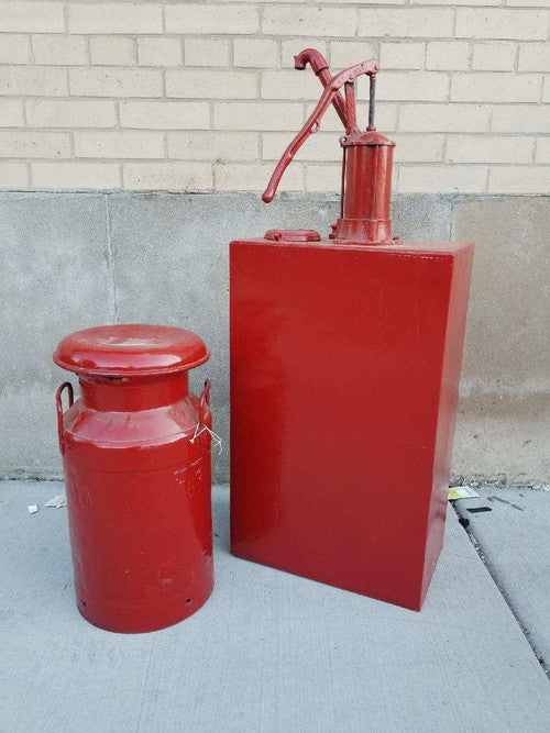 Exploring the History and Significance of Vintage Red Enameled Oil Cans