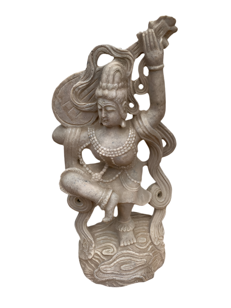 Antique Indian Saraswati Godess Statue