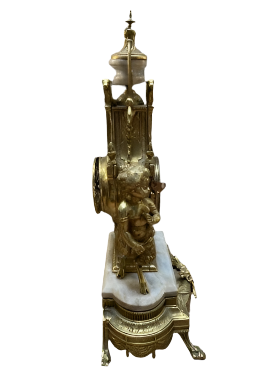 Vintage Italian Figural Satyr Mantle Clock