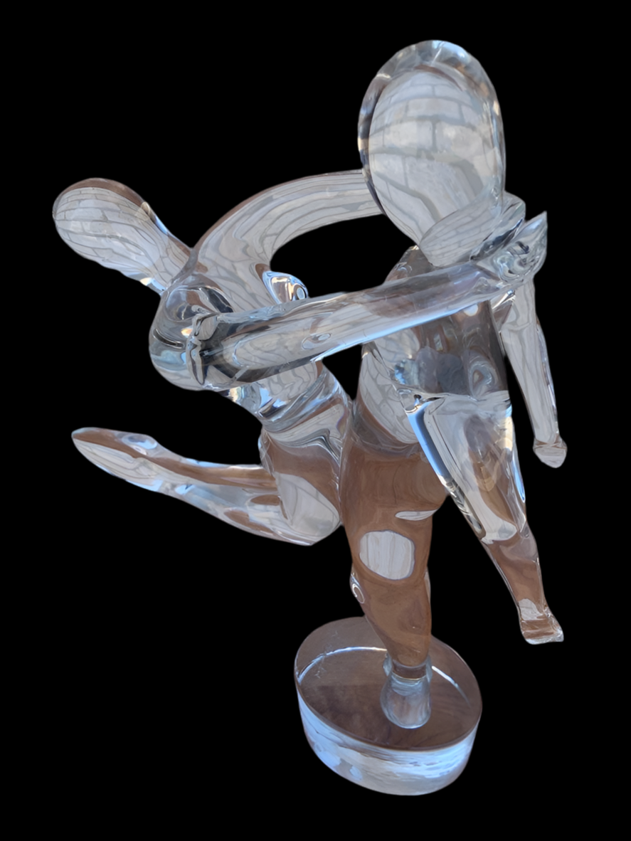 Vintage Italian Renato Anatra Murano Glass Dancers Sculpture