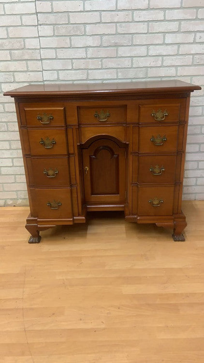 Antique George III Mahogany Kneehole/Dressing Desk