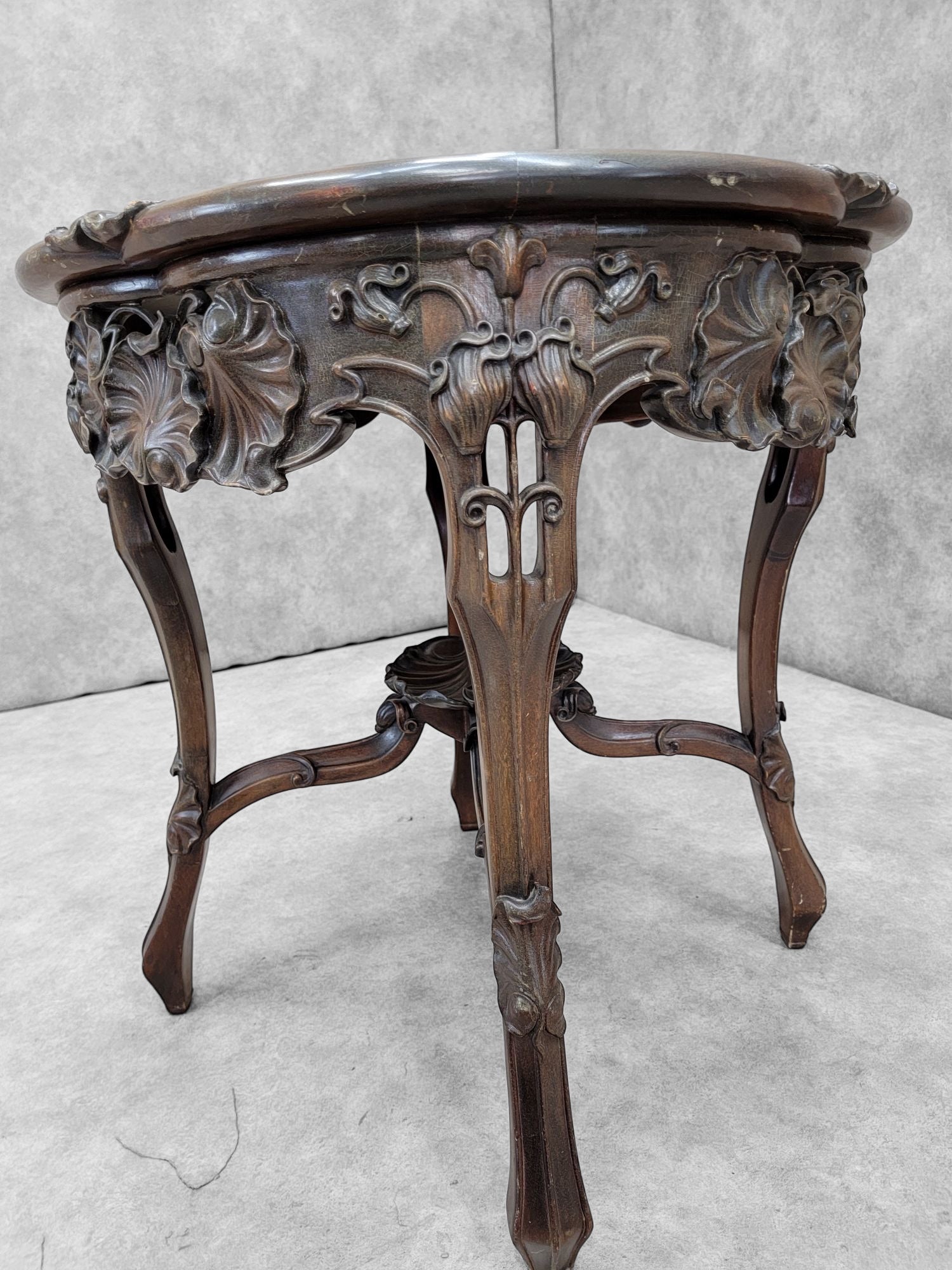 Antique French Art Nouveau Style Occasional Table