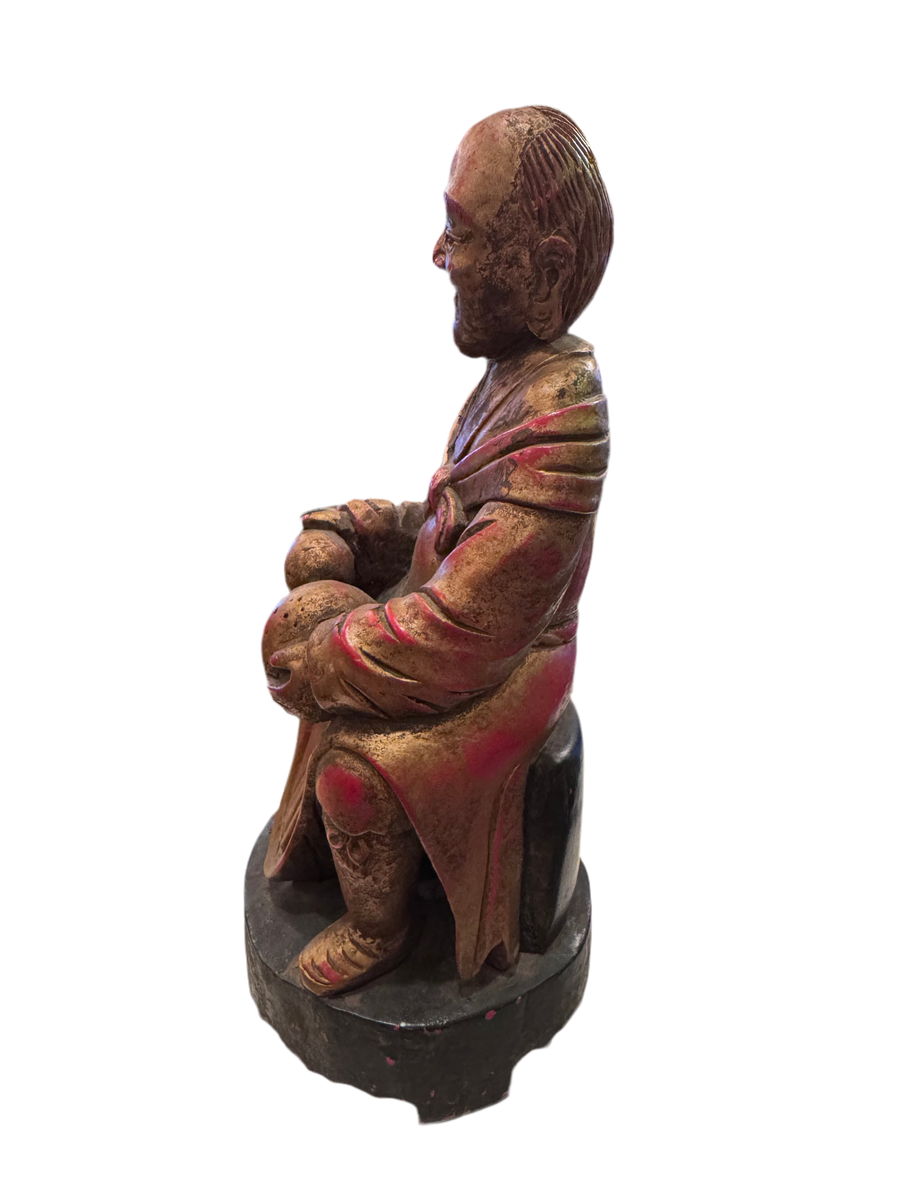 Antique Chinese Carved Wood Sculpture