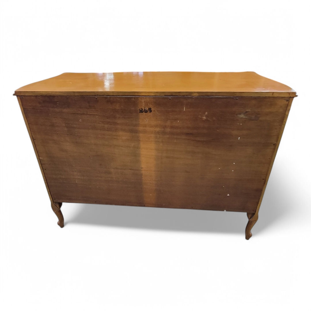 Antique French Provincial French Mahogany Inlaid Marquetry Chest of Drawers