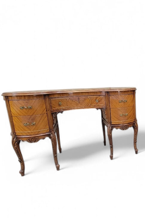 Antique French Provincial French Mahogany Inlaid Marquetry Chest of Drawers