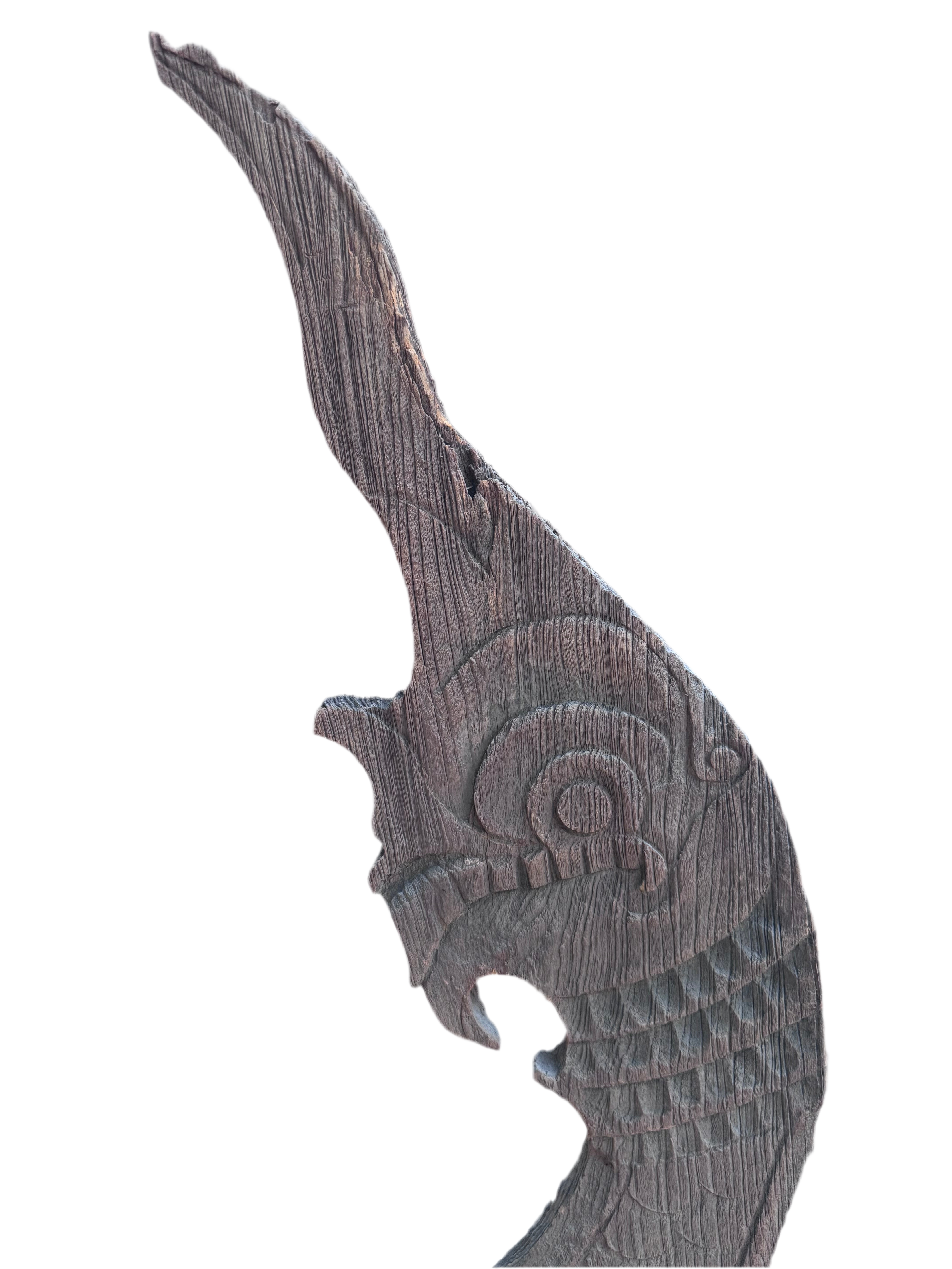 Antique Thai Naga Temple Finial