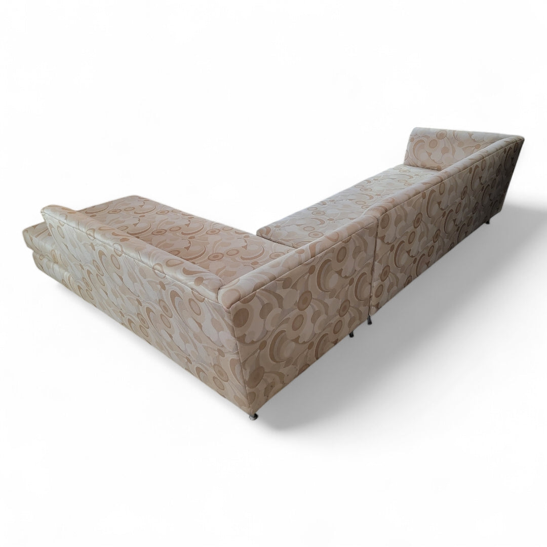 Postmodern L-Shaped Chaise Sofa by Carsons Sectional Sofa