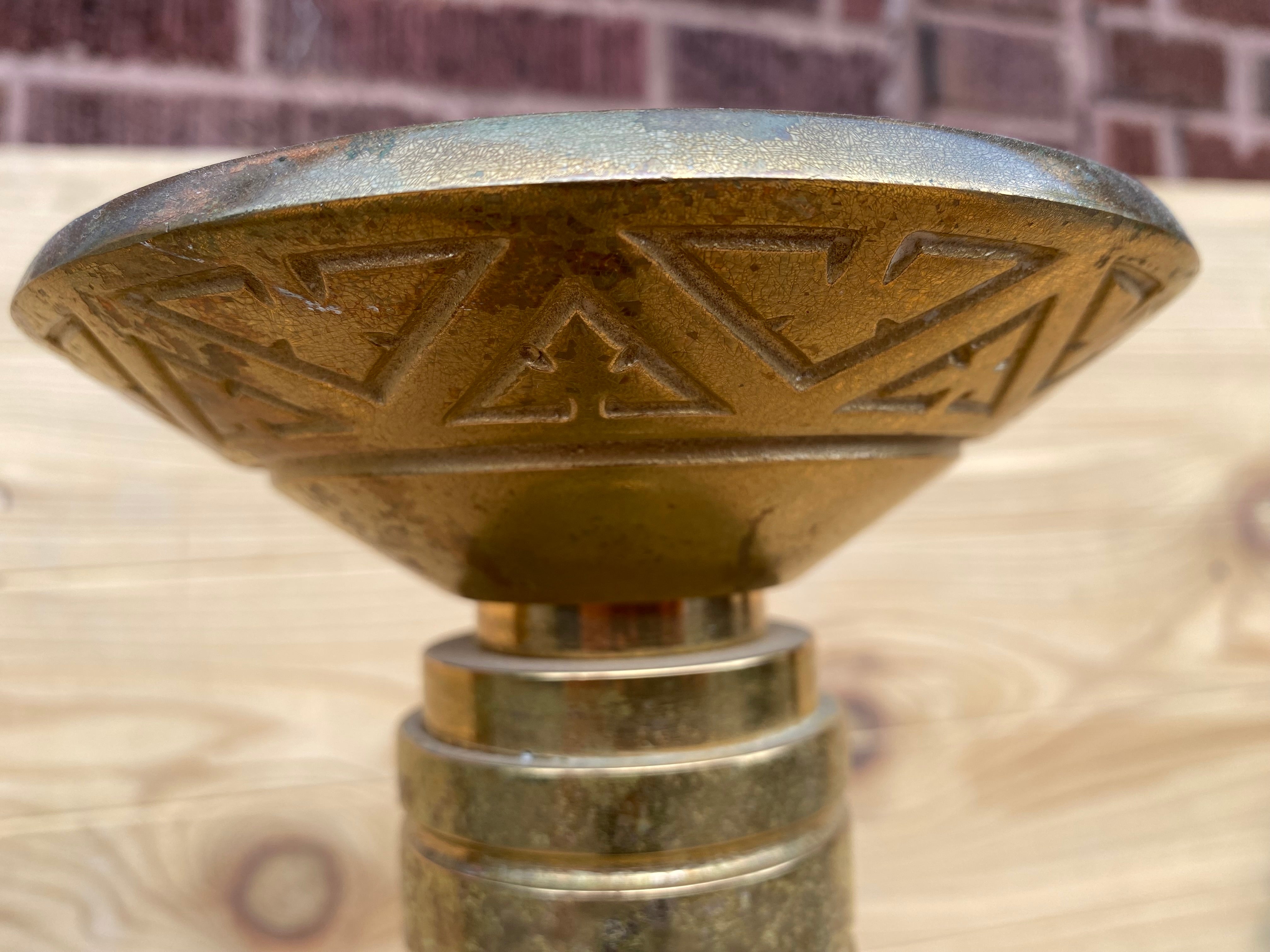 Antique Church Altar Floor Candle Holders