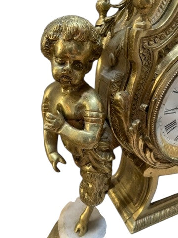 Vintage Italian Figural Satyr Mantle Clock