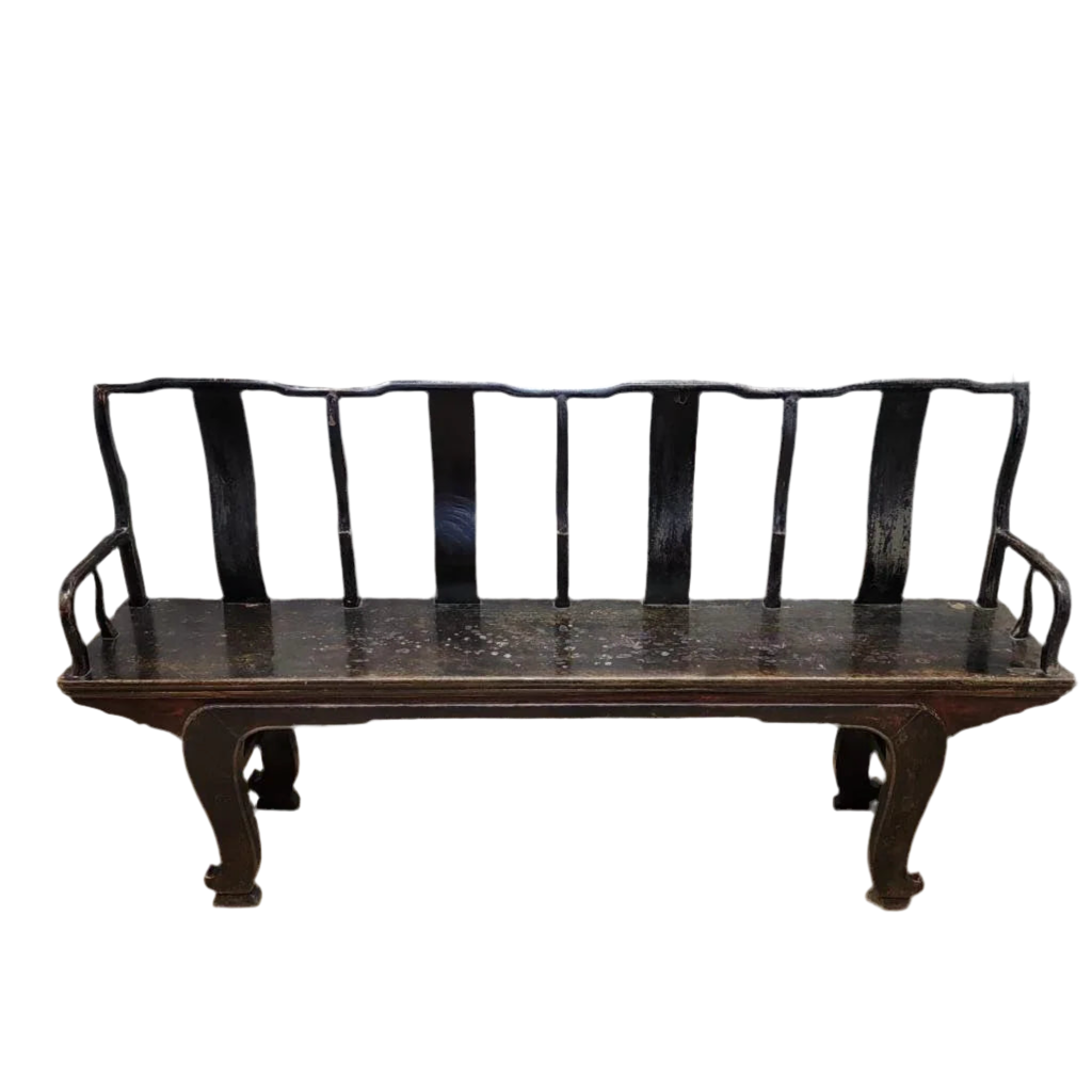 Vintage Shanxi Province Elm Bench