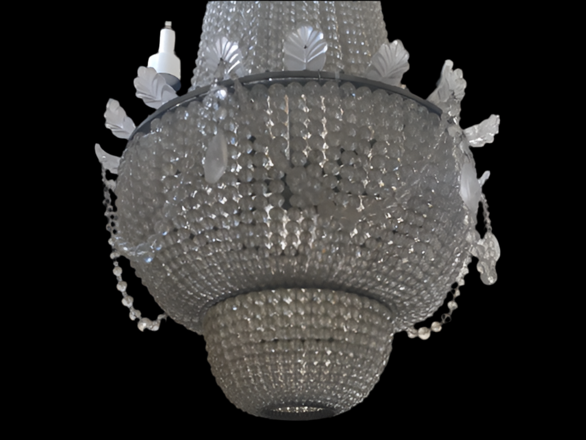 Antique French Baccarat Style Chandelier