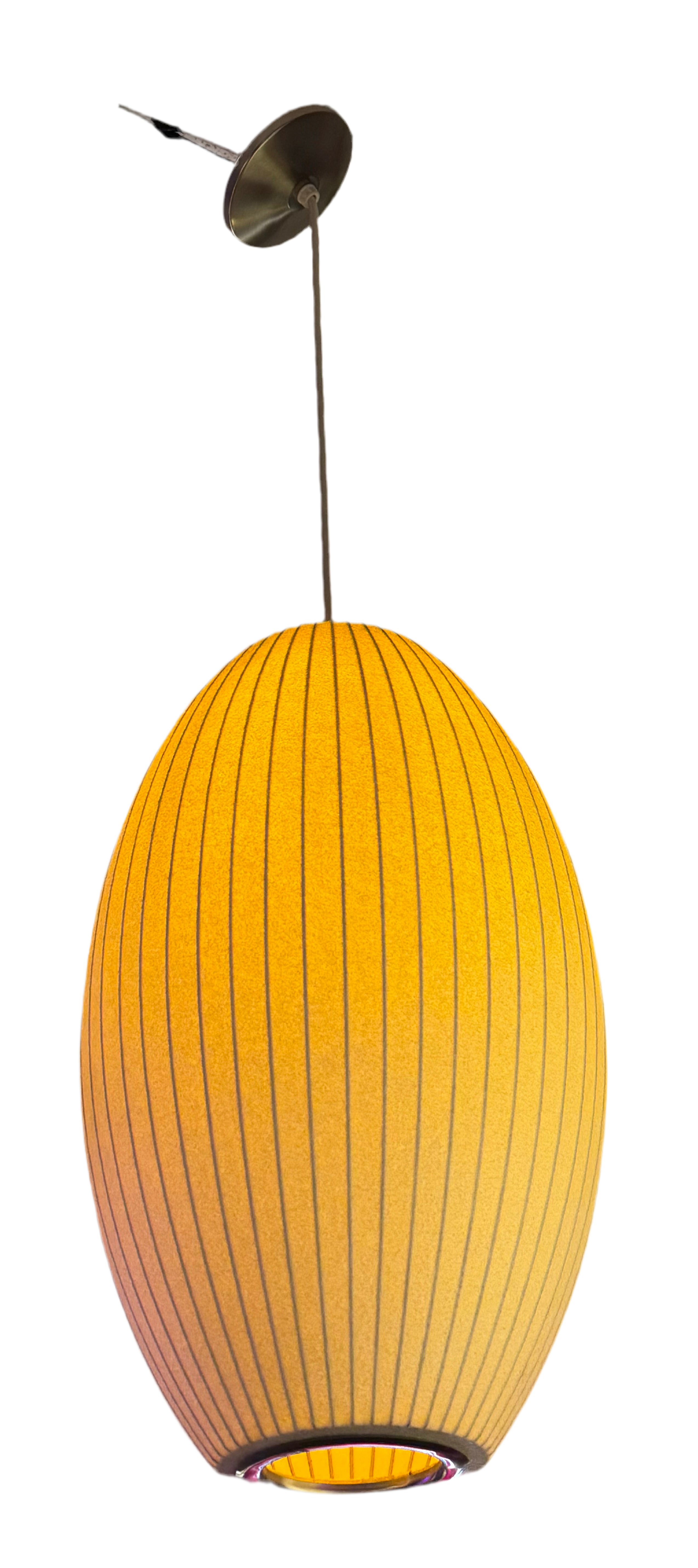 Mid Century Modern Atomic Style George Nelson Hanging Bubble Lamp