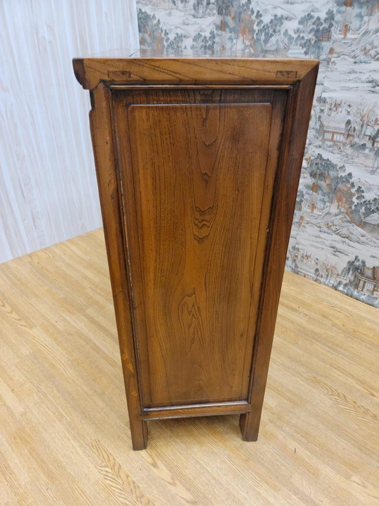Antique Chinese Shanxi Province Solid Elmwood 9-Drawer Apothecary Medicine Chest