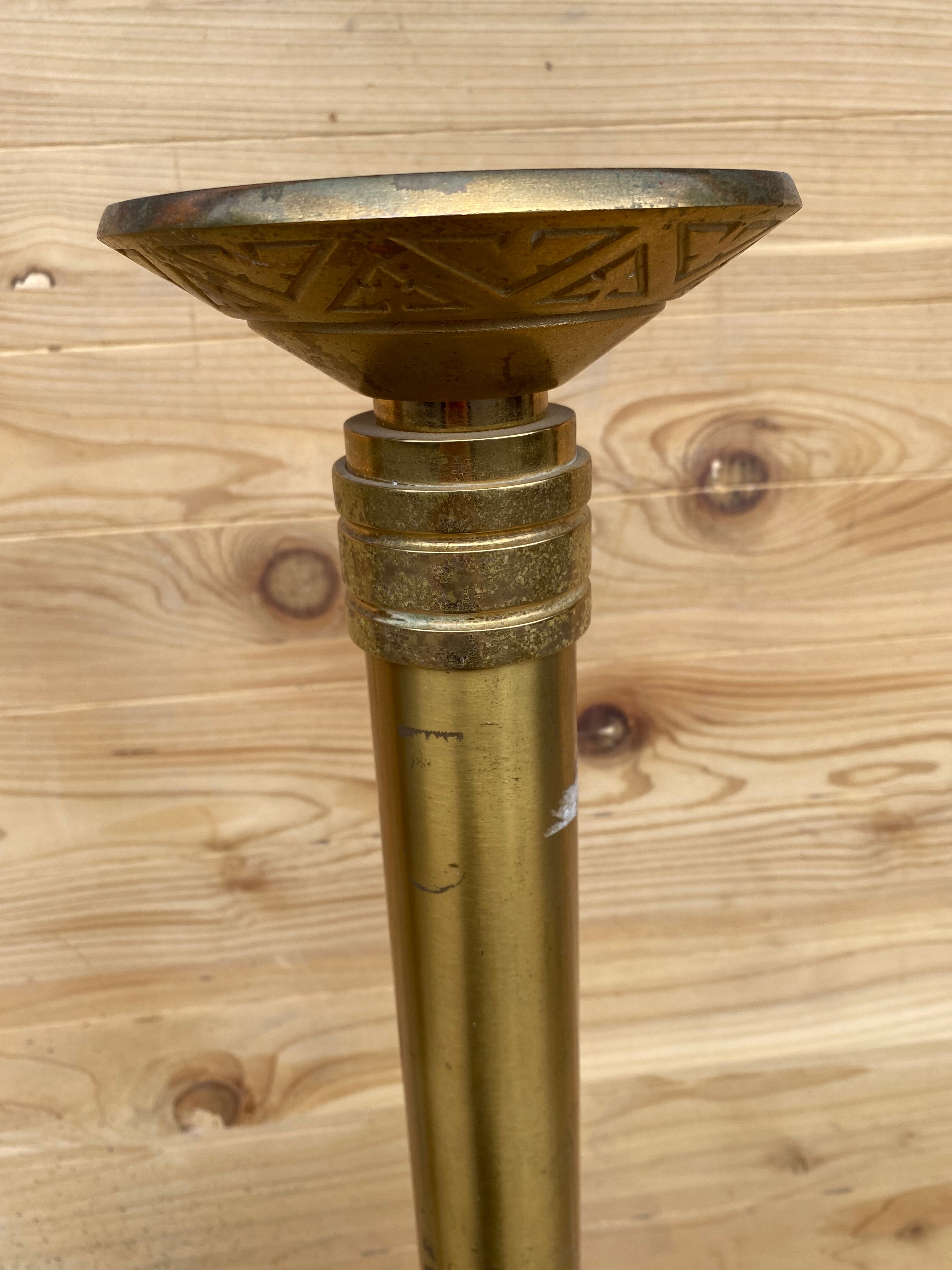 Antique Church Altar Floor Candle Holders