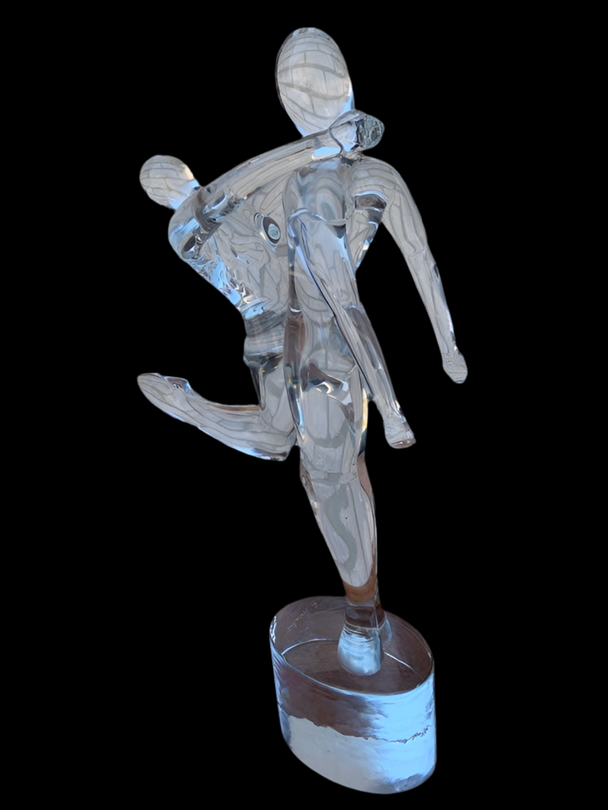 Vintage Italian Renato Anatra Murano Glass Dancers Sculpture