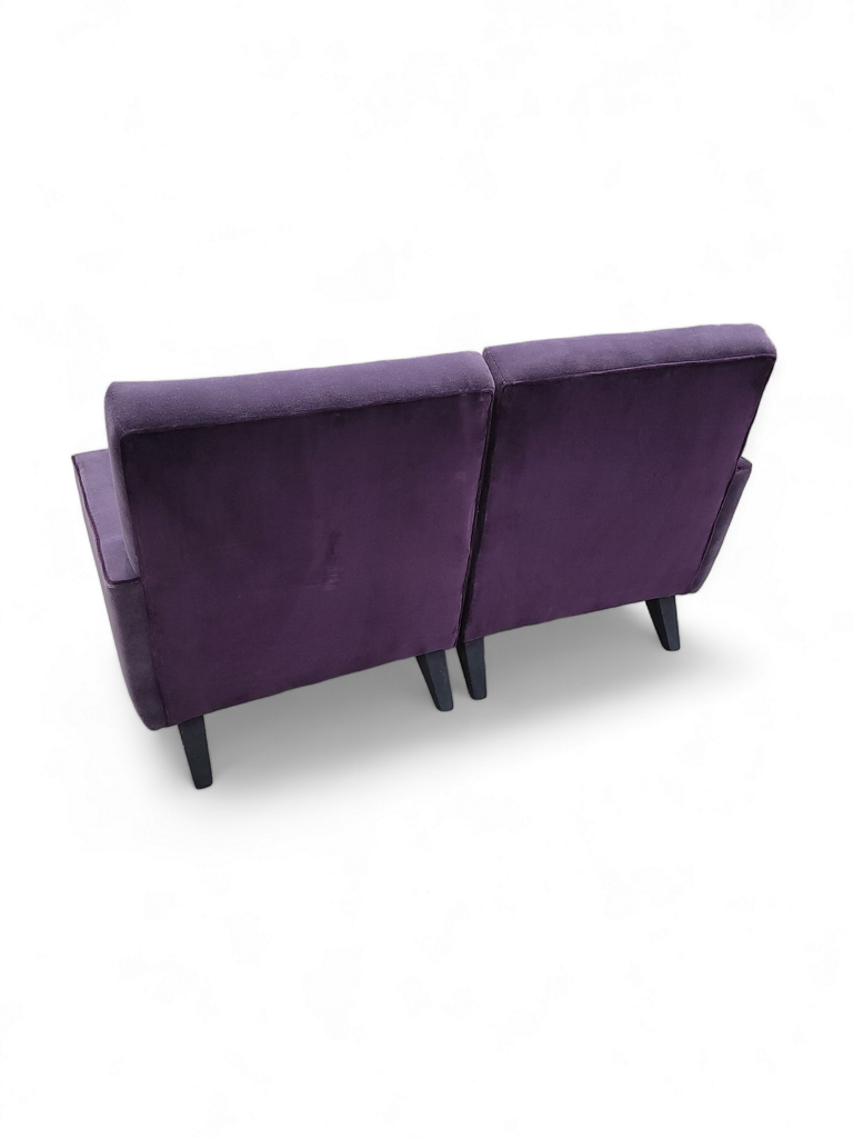 Mid Century Modern Jens Risom Split Single Arm Lounge Chairs Newly Reupholstered - Set of 2