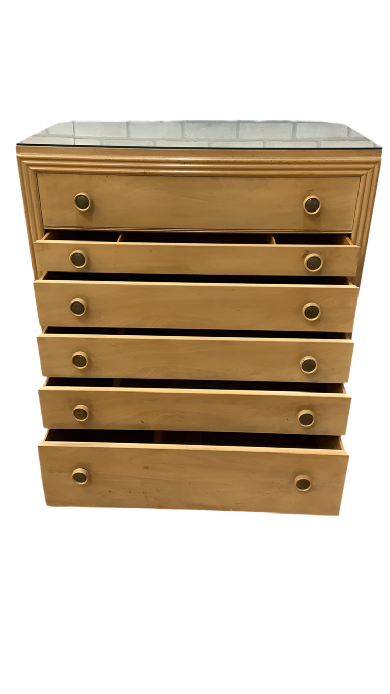 Mid Century Modern Cork Dresser by Johnson Furniture
