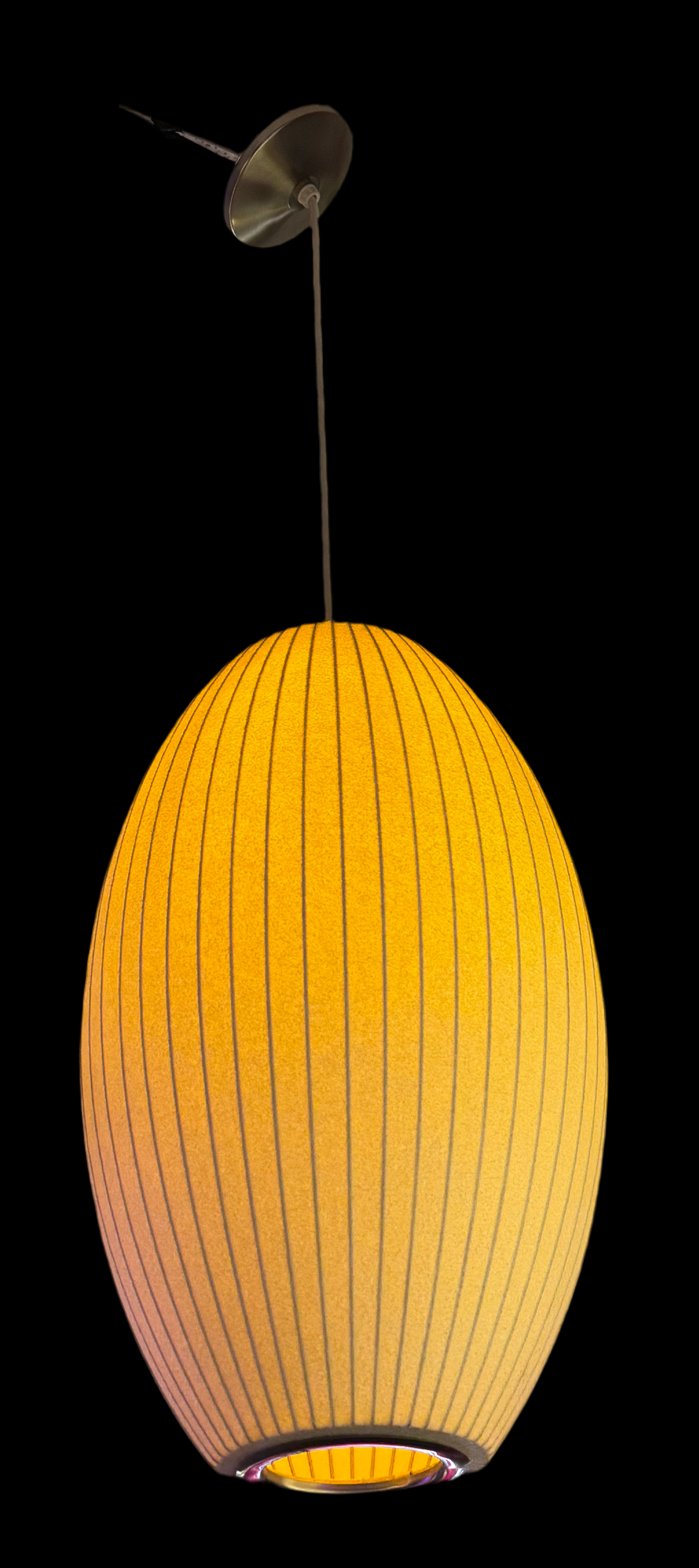 Mid Century Modern Atomic Style George Nelson Hanging Bubble Lamp