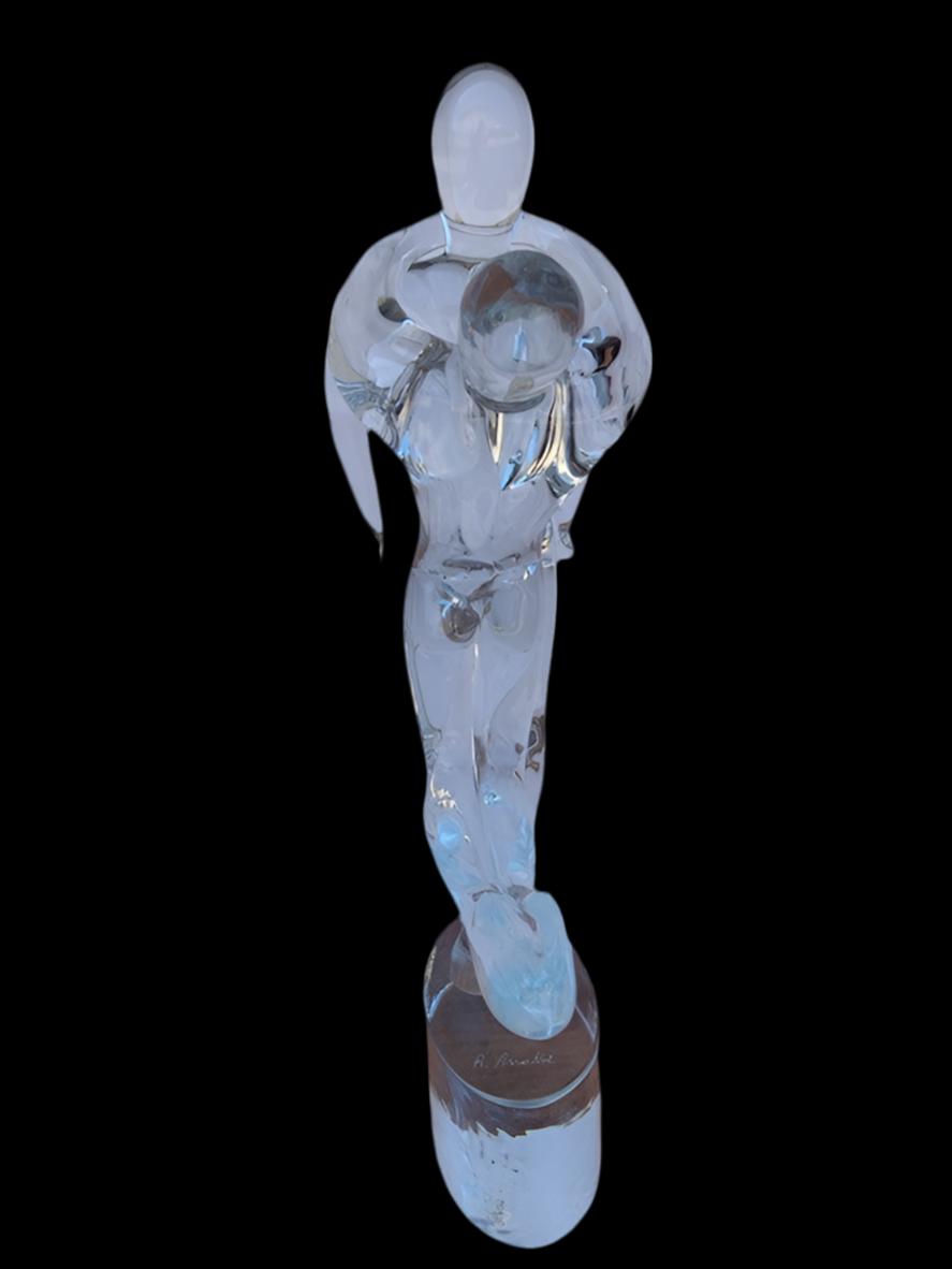 Vintage Italian Renato Anatra Murano Glass Dancers Sculpture