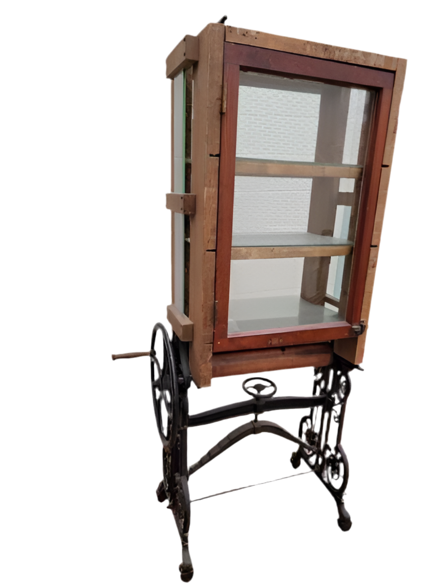 Antique Beste Deutsche Linen Press Mangel Machine