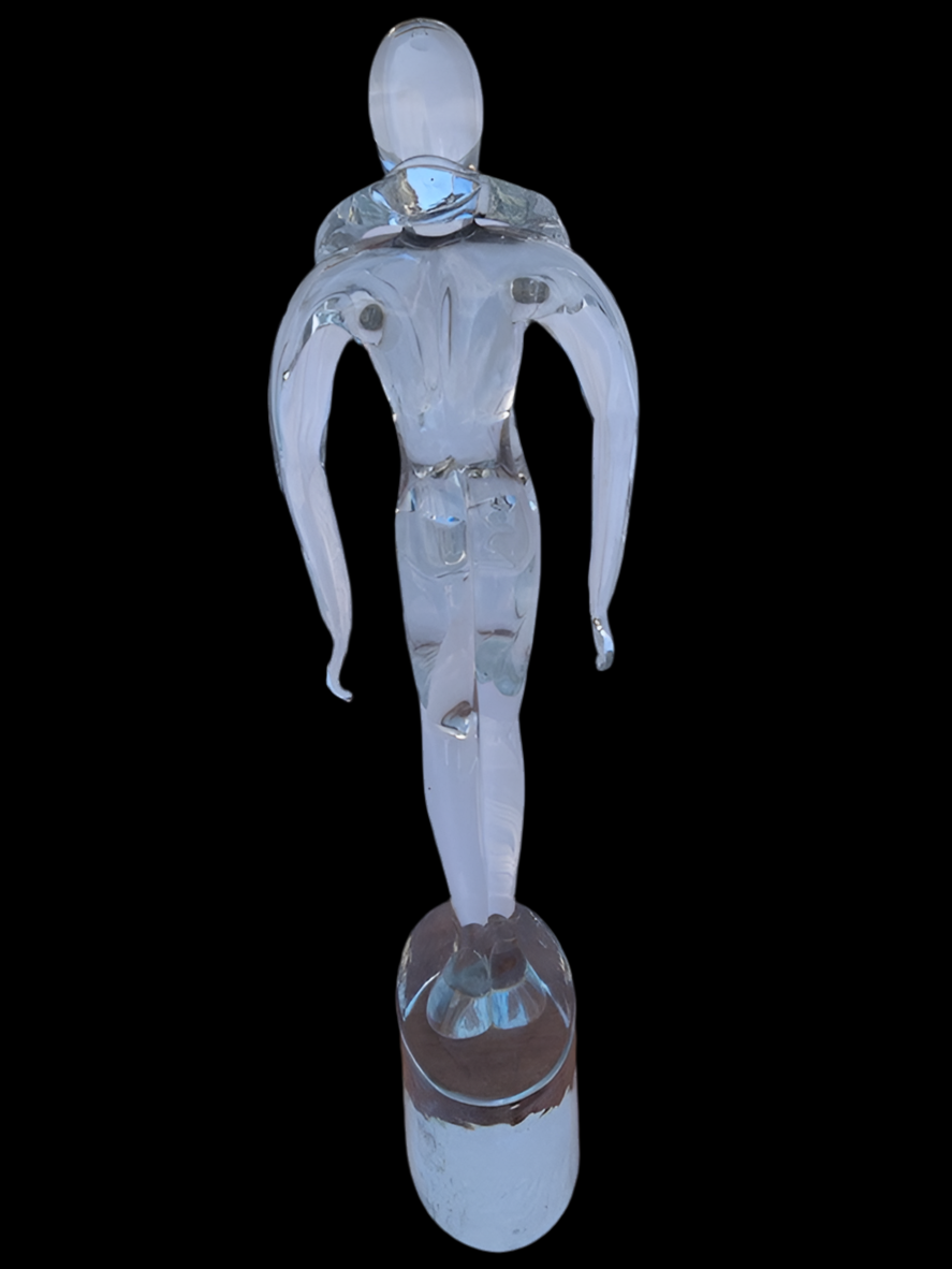 Vintage Italian Renato Anatra Murano Glass Dancers Sculpture