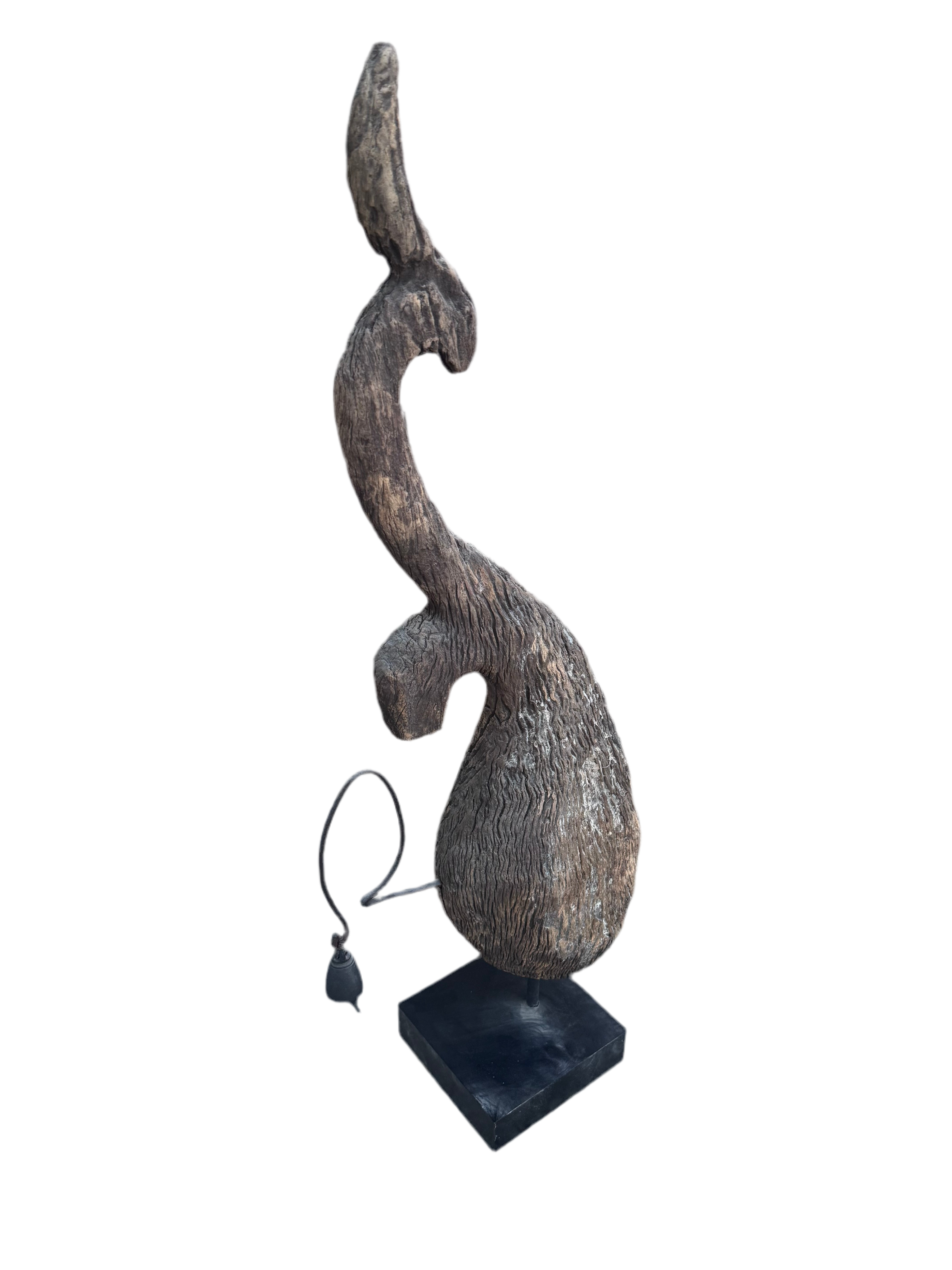 Antique Thai Naga Temple Finial with a Bell