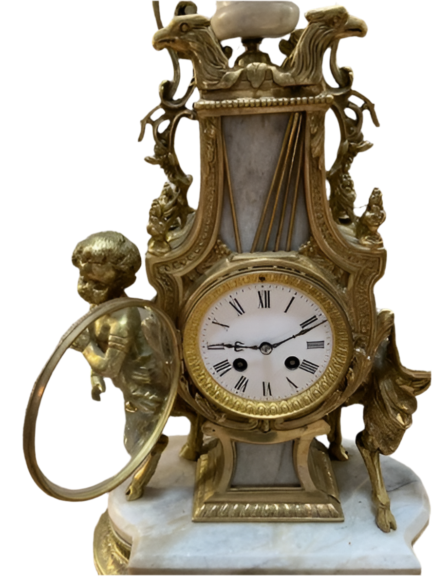 Vintage Italian Figural Satyr Mantle Clock
