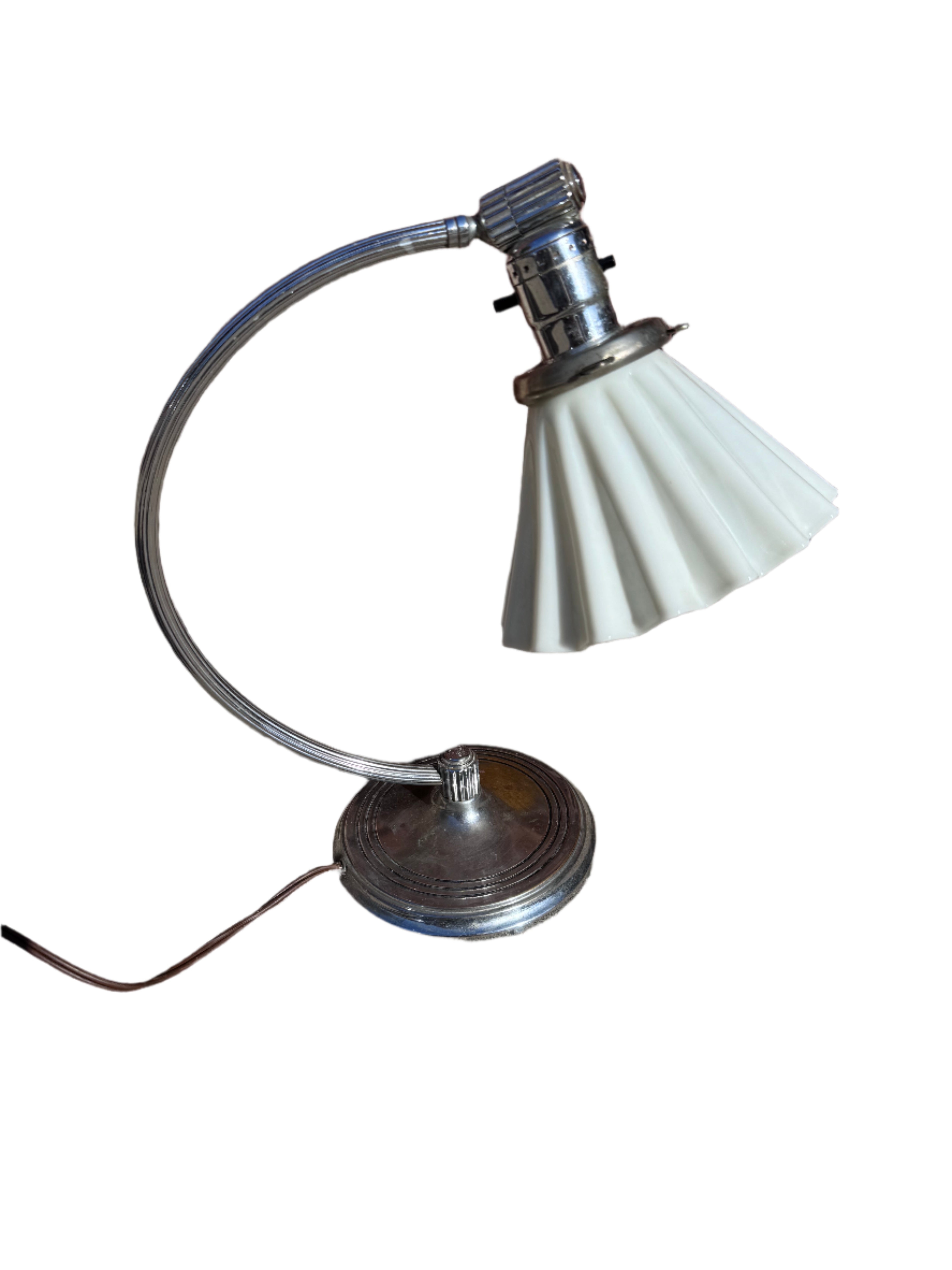 Vintage Art Deco Desk Lamp by Chase and Co.