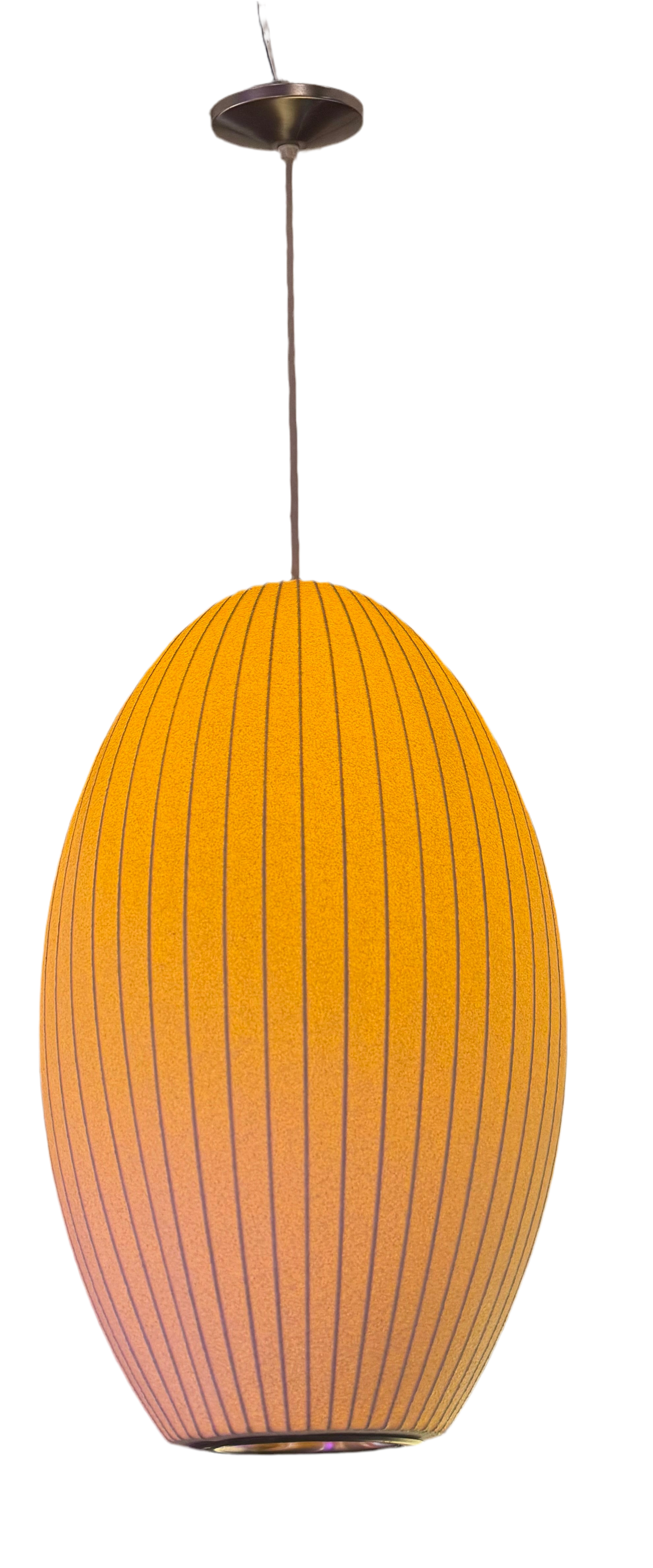 Mid Century Modern Atomic Style George Nelson Hanging Bubble Lamp