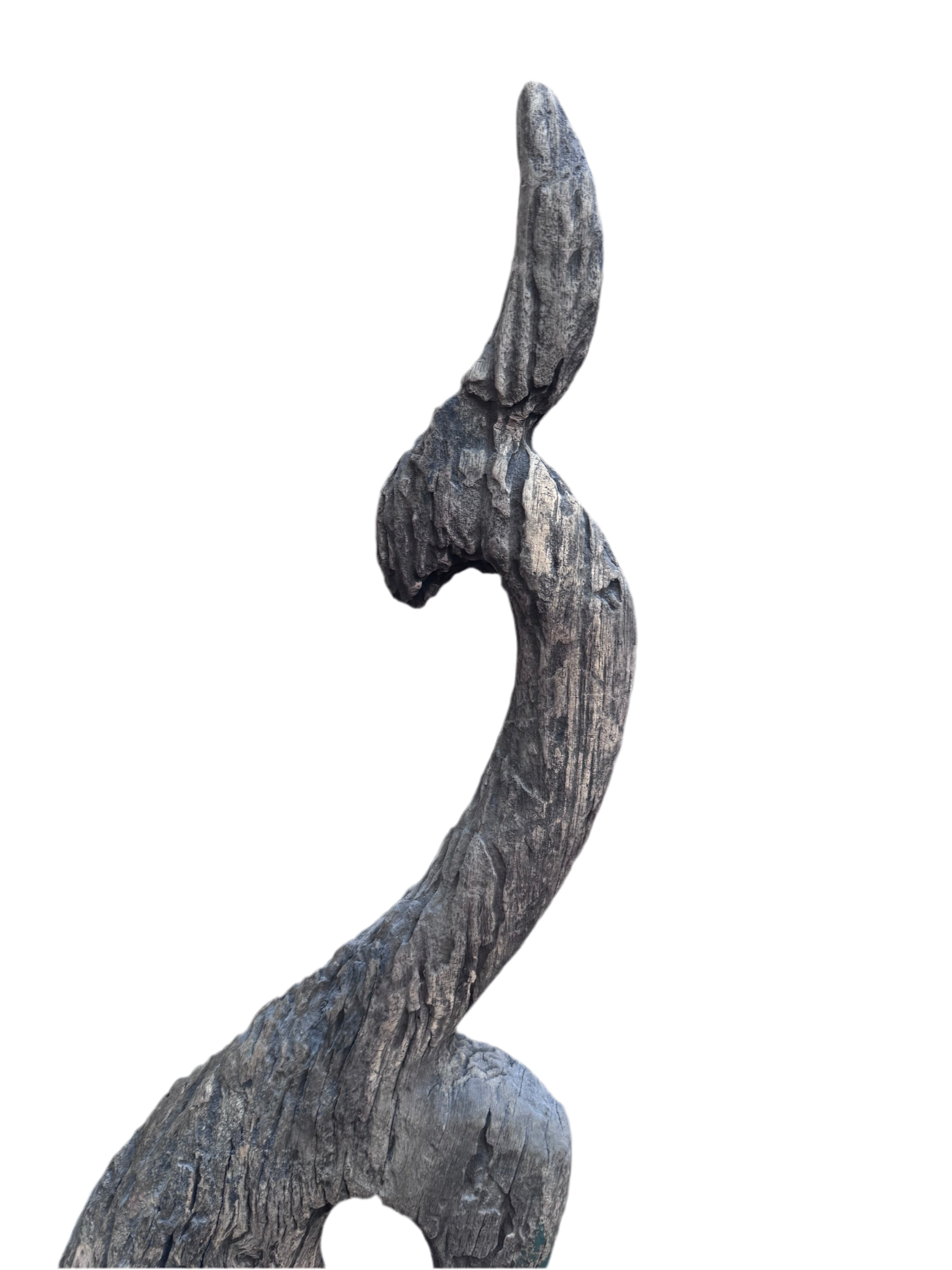 Antique Thai Naga Temple Finial with a Bell