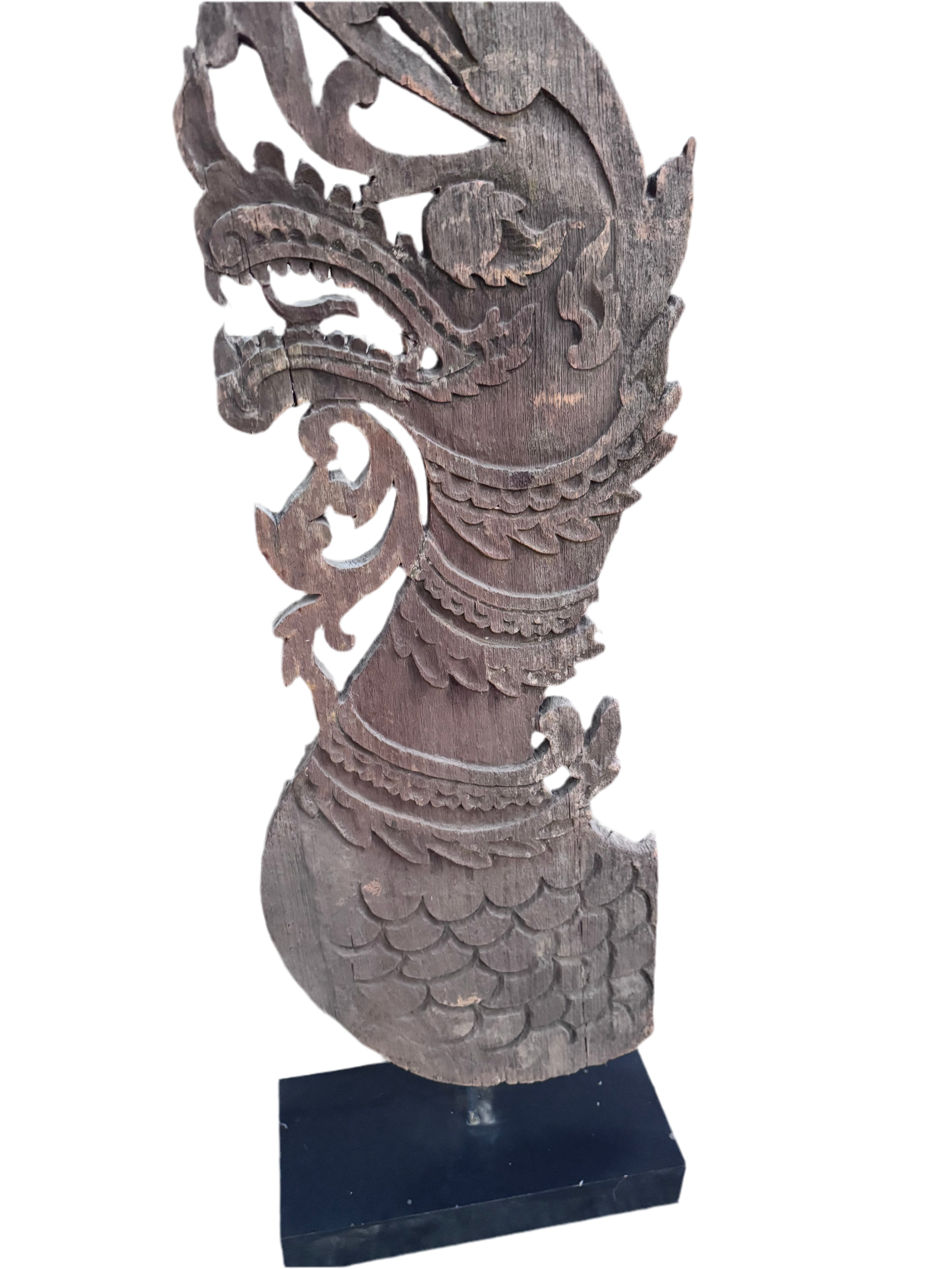 Antique Thai Naga Temple Finial