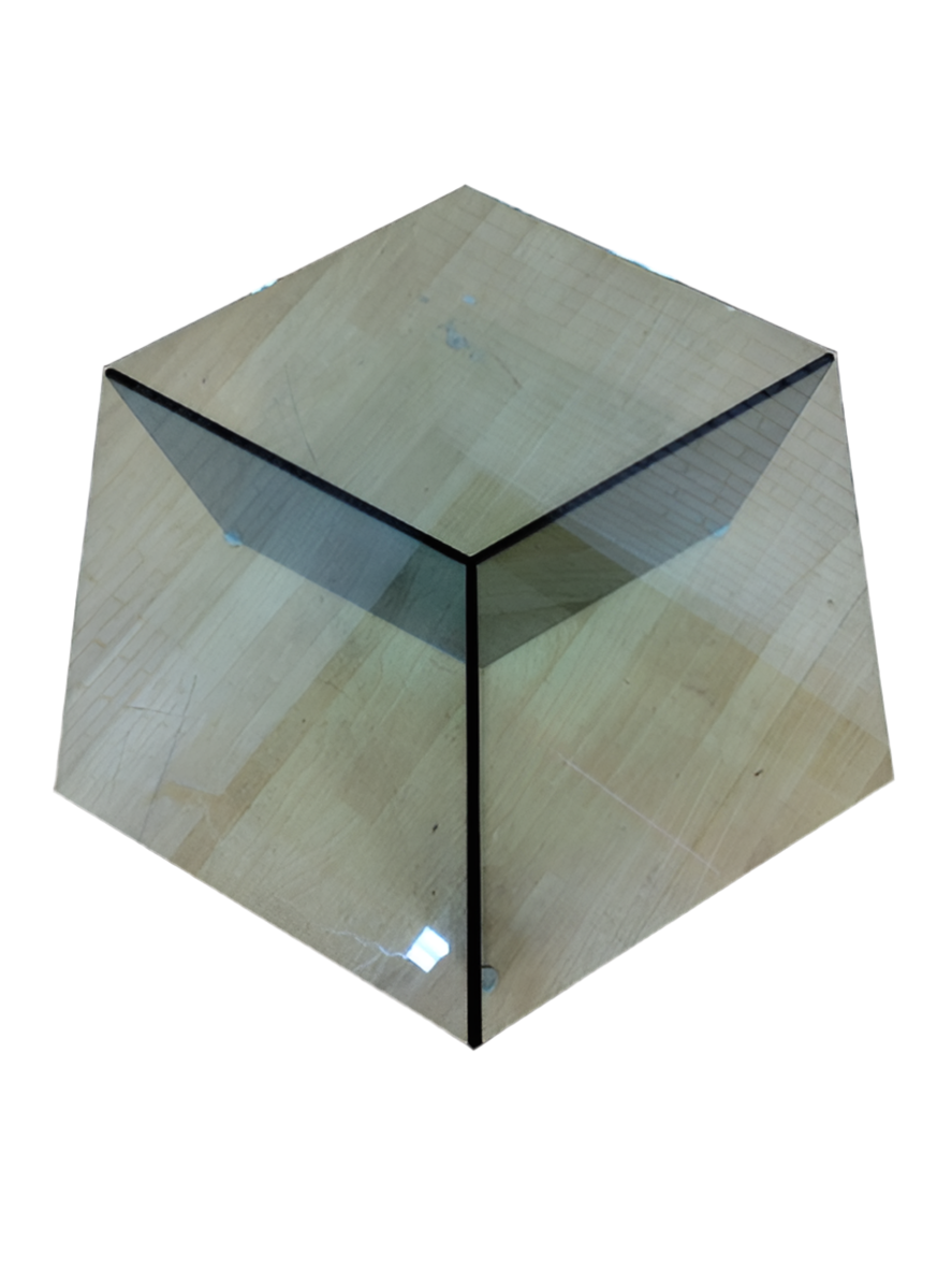 Modern Danish Hexagon Glass Coffee Table by Ida Linea Hildebrand for Friends & Founders