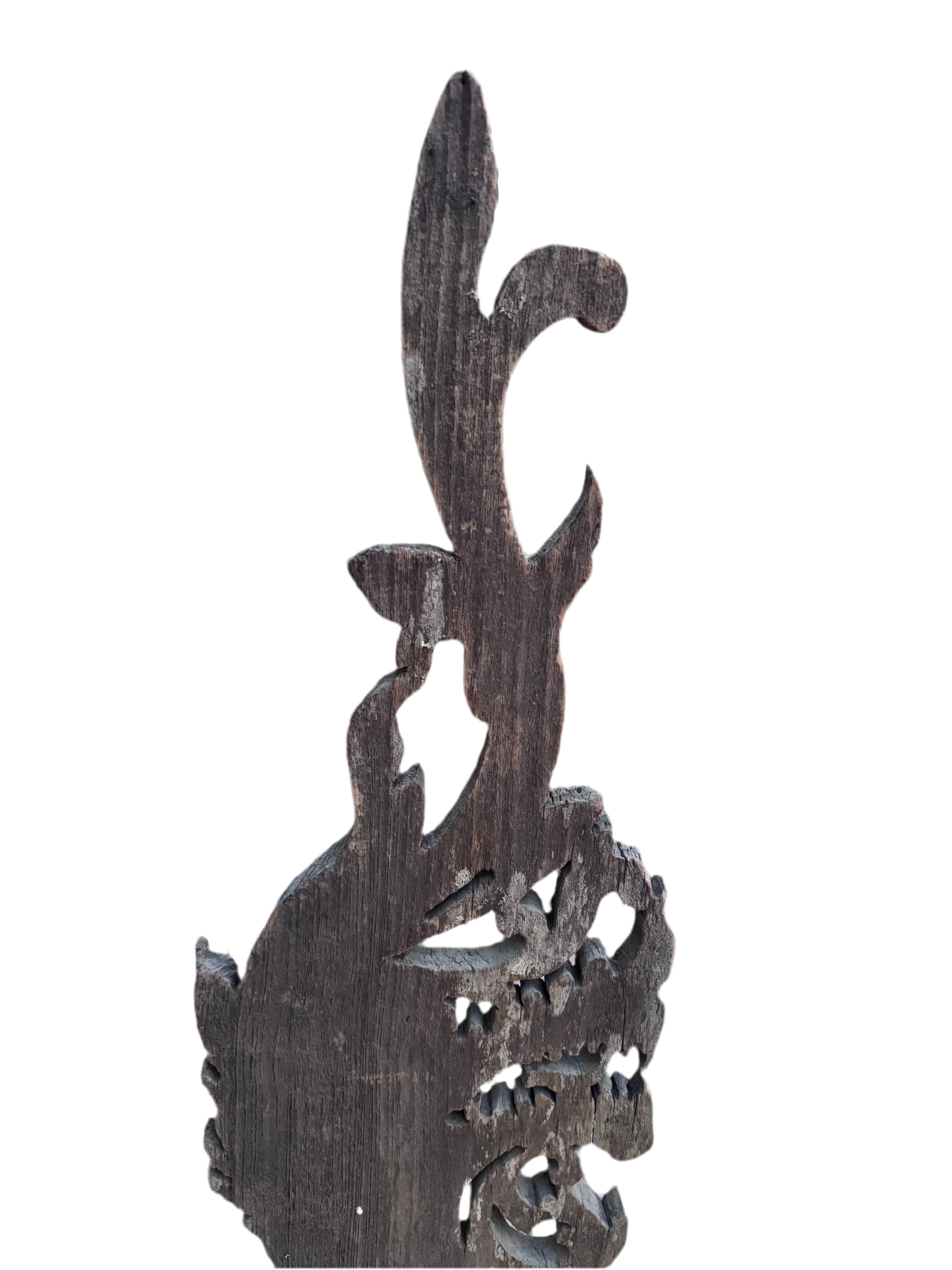 Antique Thai Naga Temple Finial