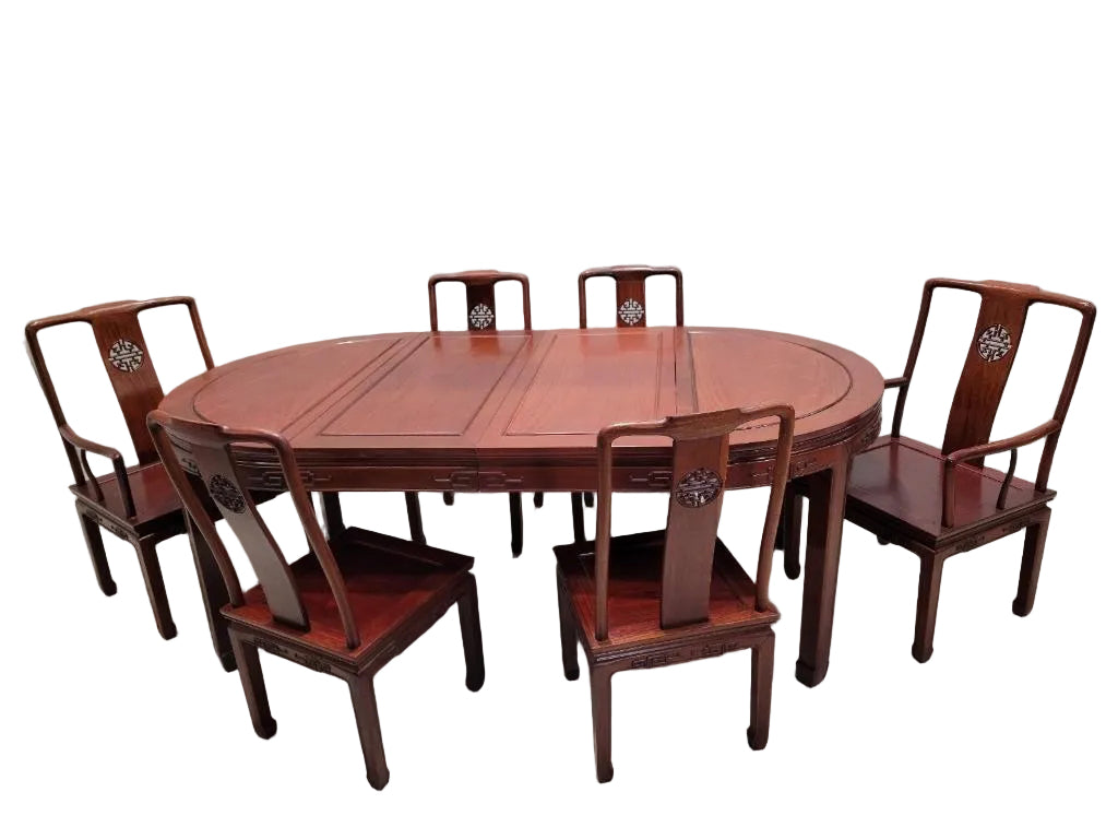 Hand Carved Oriental Dining Set Hand Carved Chinese Rosewood