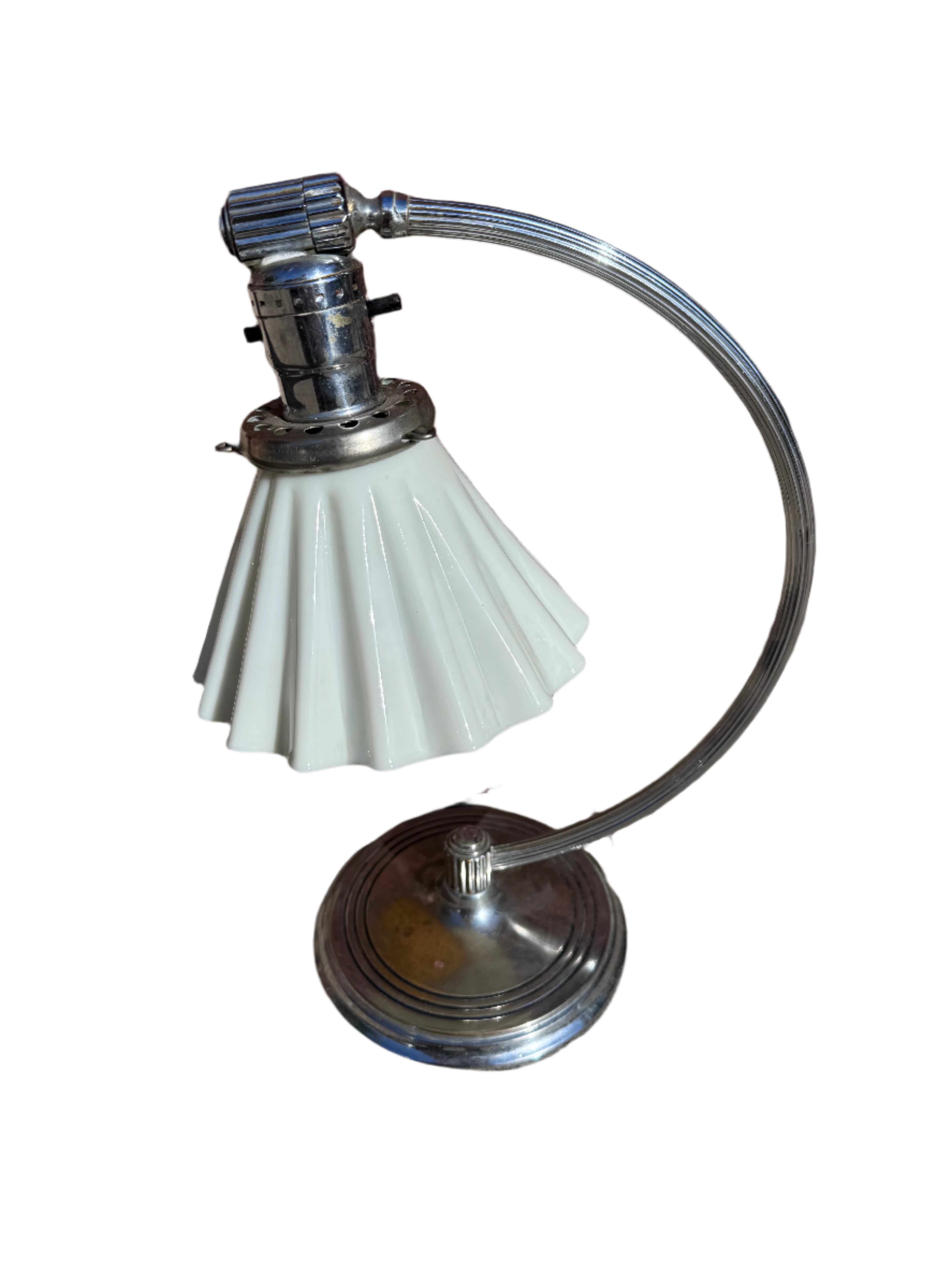 Vintage Art Deco Desk Lamp by Chase and Co.