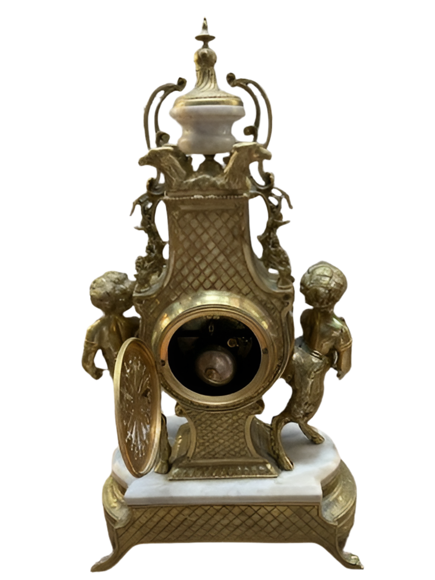 Vintage Italian Figural Satyr Mantle Clock