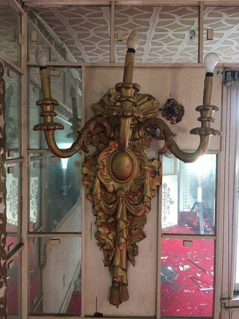 Antique Neoclassical Style Oversized Wall Sconces - Pair