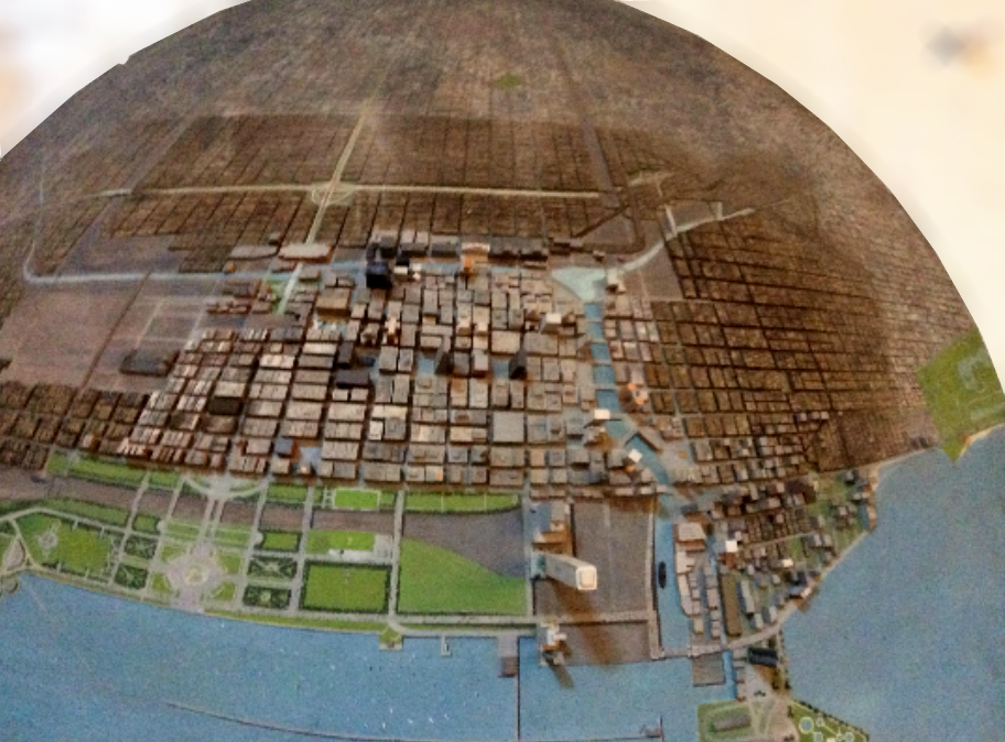 Vintage 1972 Architectural Rendition of Chicago