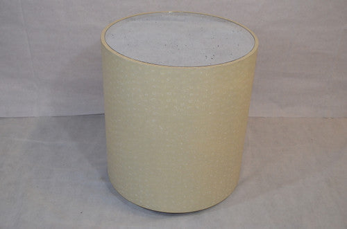Made Goods Jordan Side Table in Cream Faux Turtle