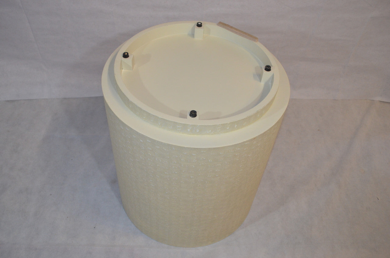 Made Goods Jordan Side Table in Cream Faux Turtle