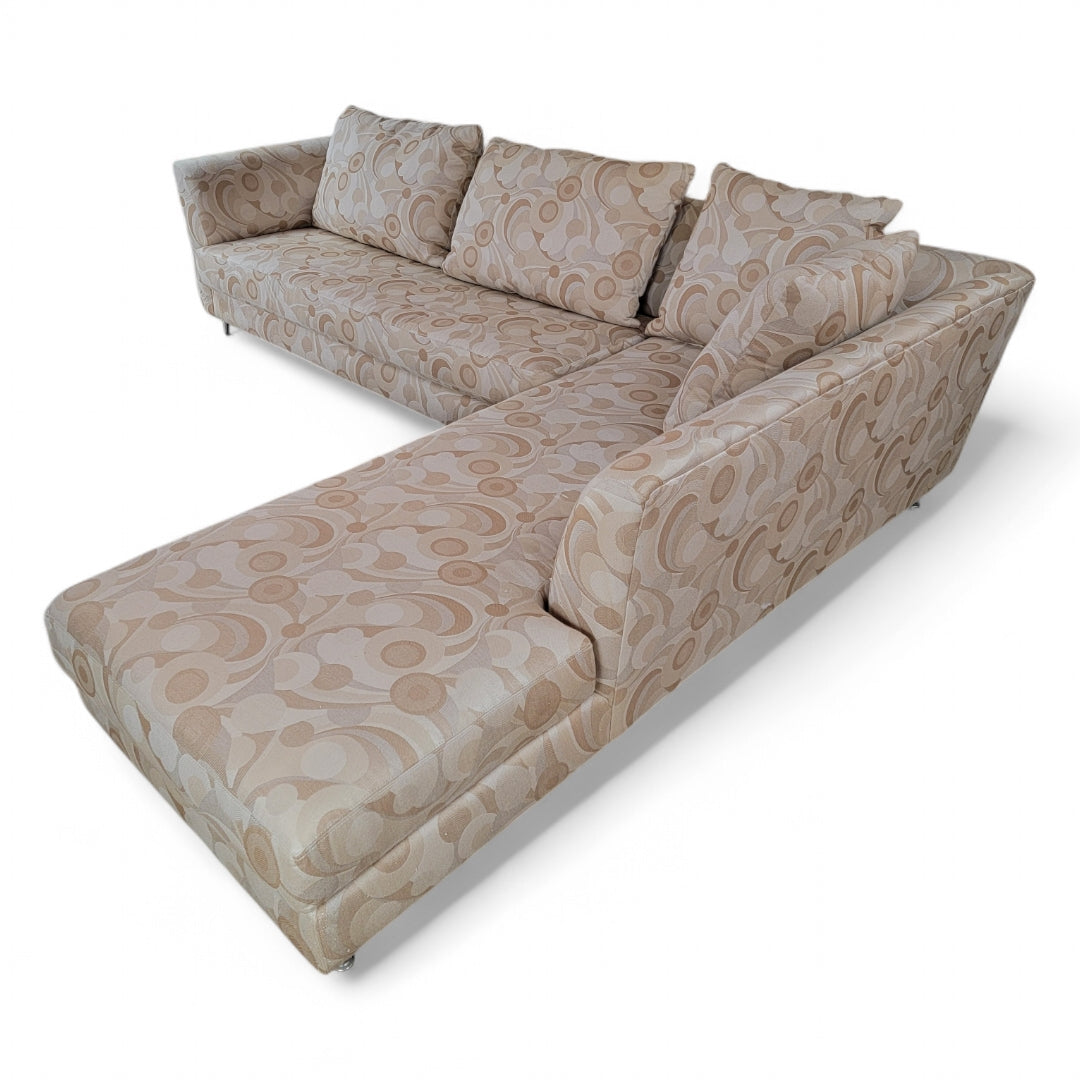 Postmodern L-Shaped Chaise Sofa by Carsons Sectional Sofa