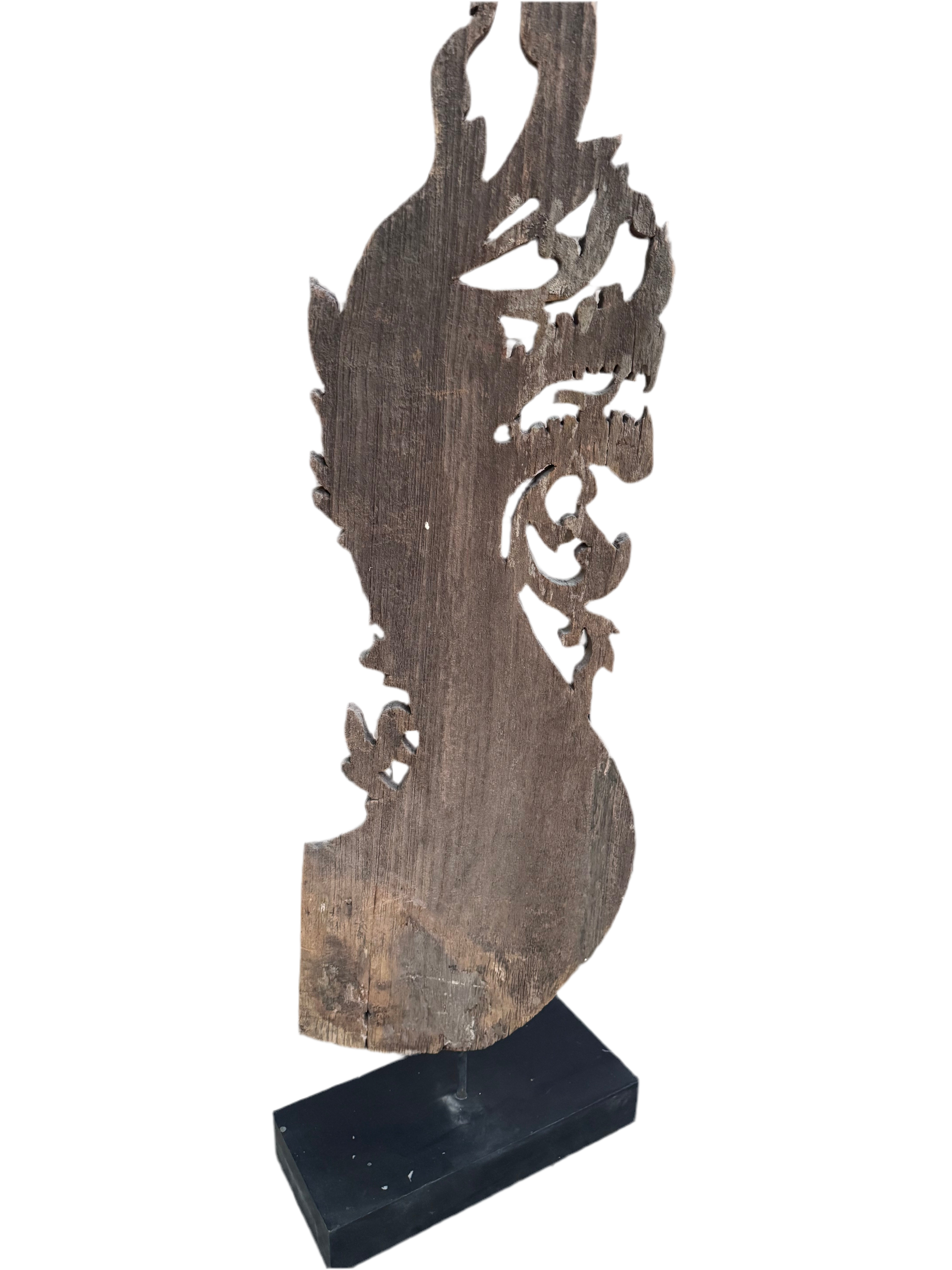 Antique Thai Naga Temple Finial