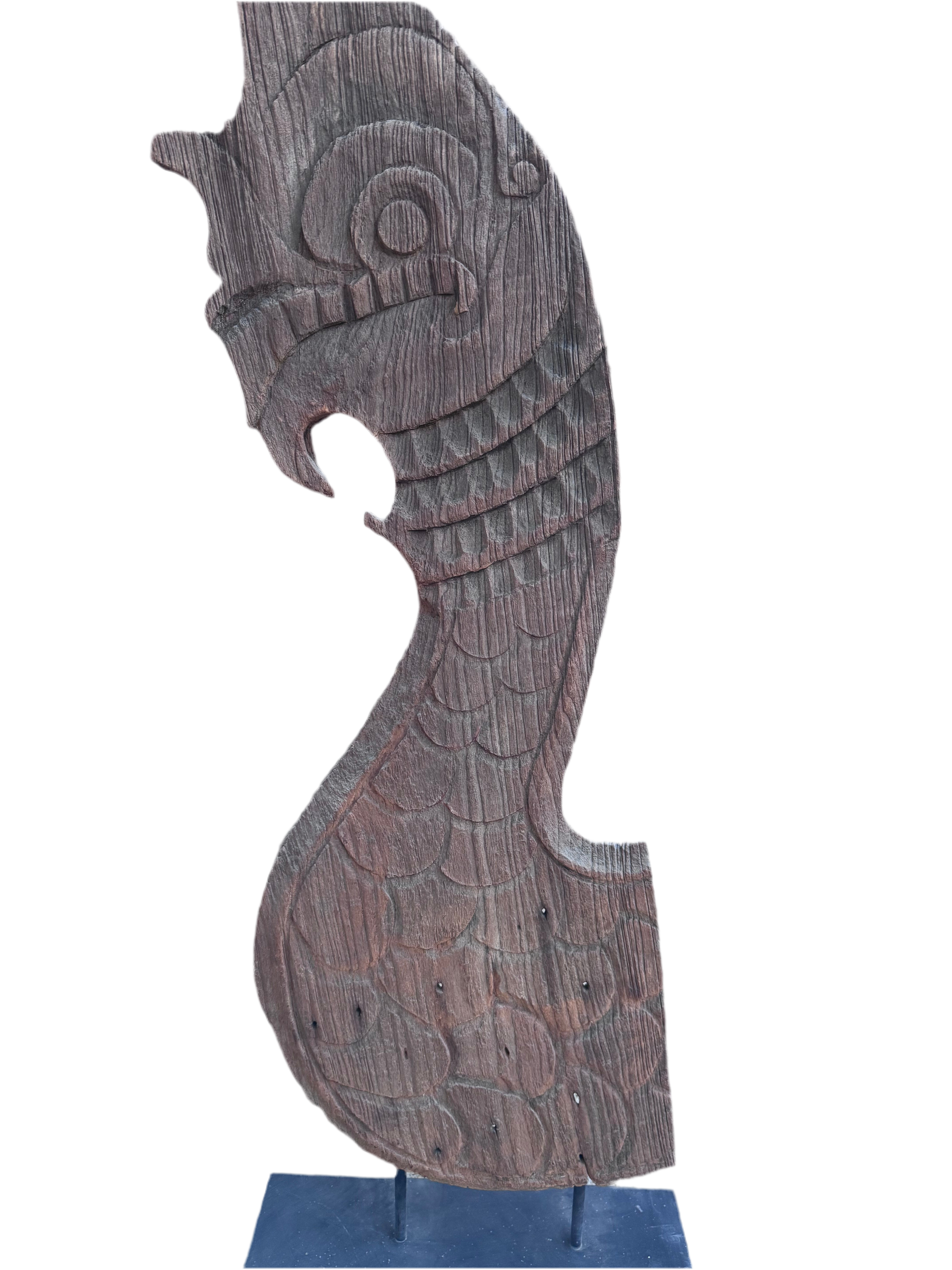 Antique Thai Naga Temple Finial