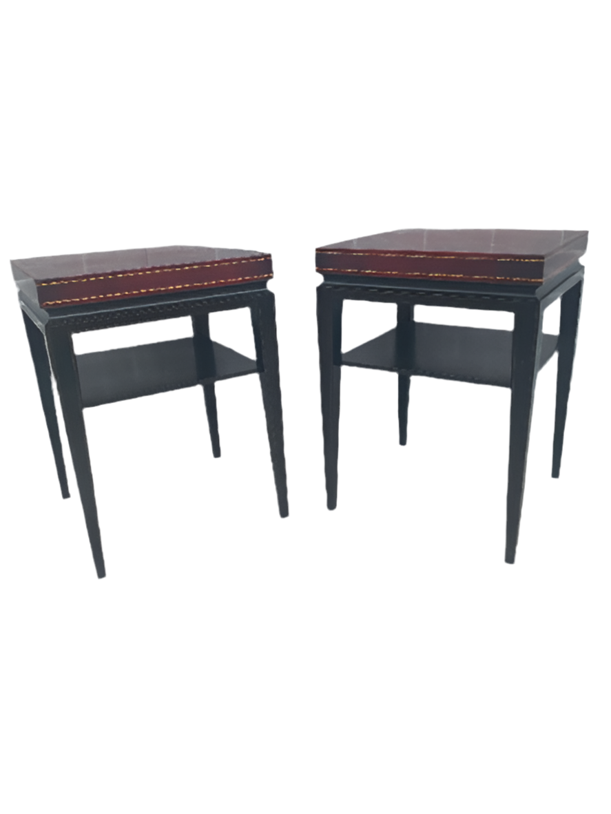 Hollywood Regency Tommi Parzinger Occasional Side Tables  - Pair