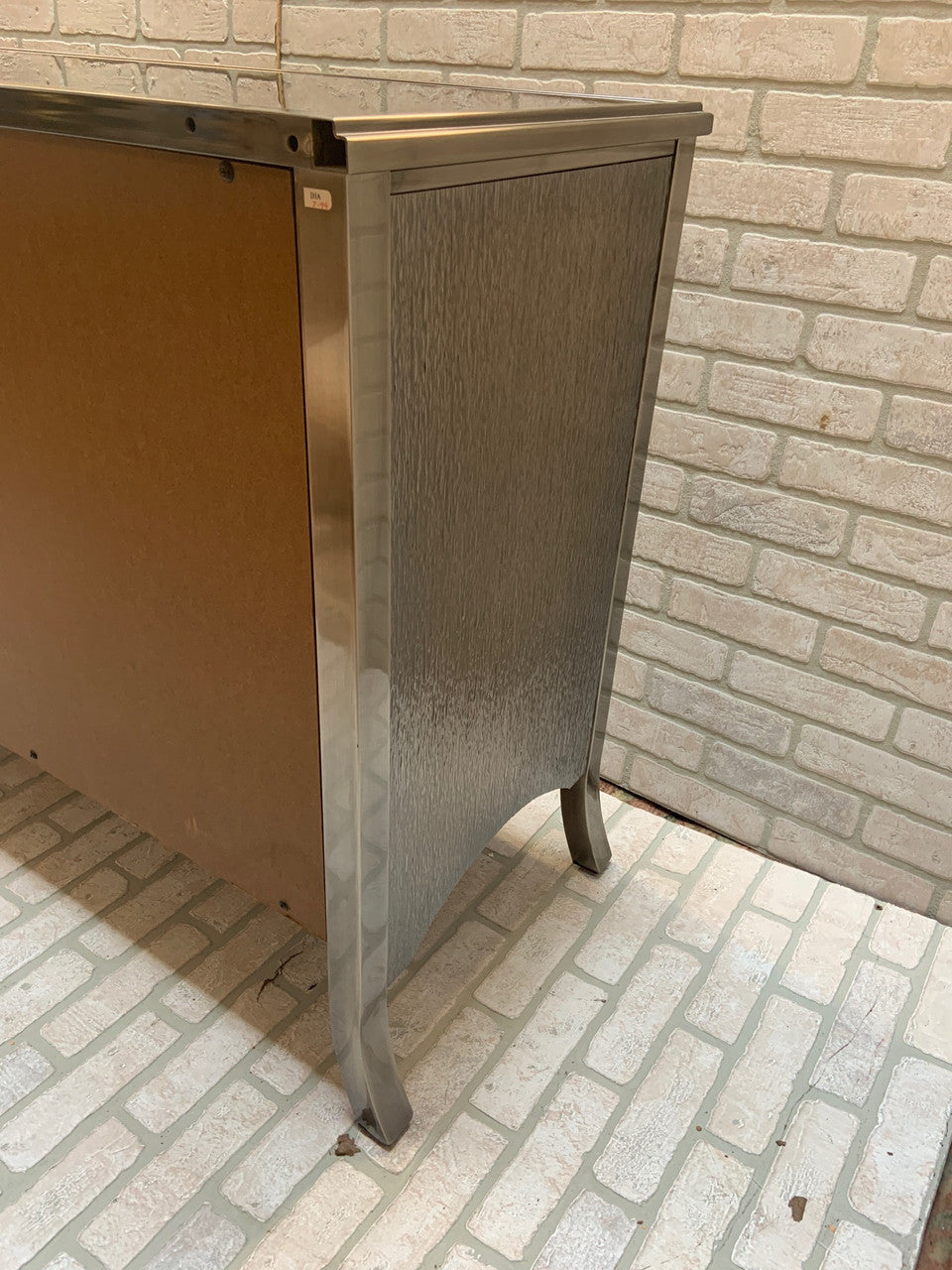 Mastercraft Textured Gunmetal Steel Clad Sideboard Cabinet