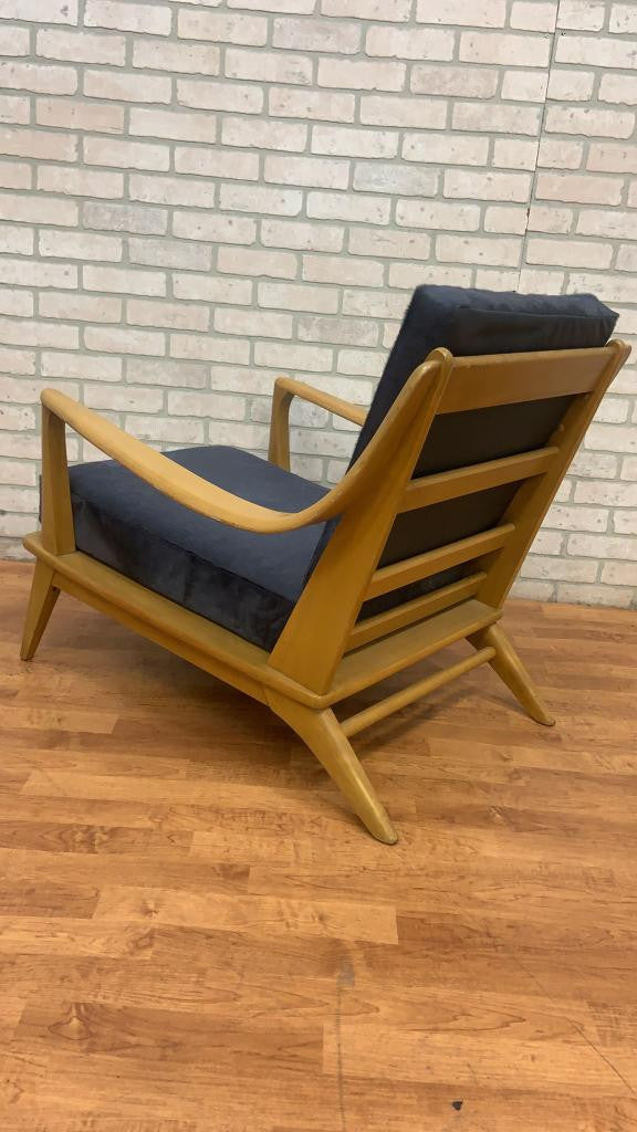 Mid Century Modern Heywood Wakefield Aristocraft Sofa & Armchair Newly Reupholstered - 2 Piece Set