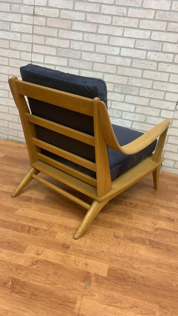 Mid Century Modern Heywood Wakefield Aristocraft Sofa & Armchair Newly Reupholstered - 2 Piece Set