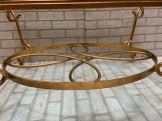 Rene Drouet Style Wrought Iron Coffee Table