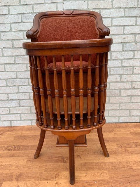 Antique Victorian Child's Feeding Chair with Chamber Pot