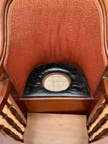 Antique Victorian Child's Feeding Chair with Chamber Pot